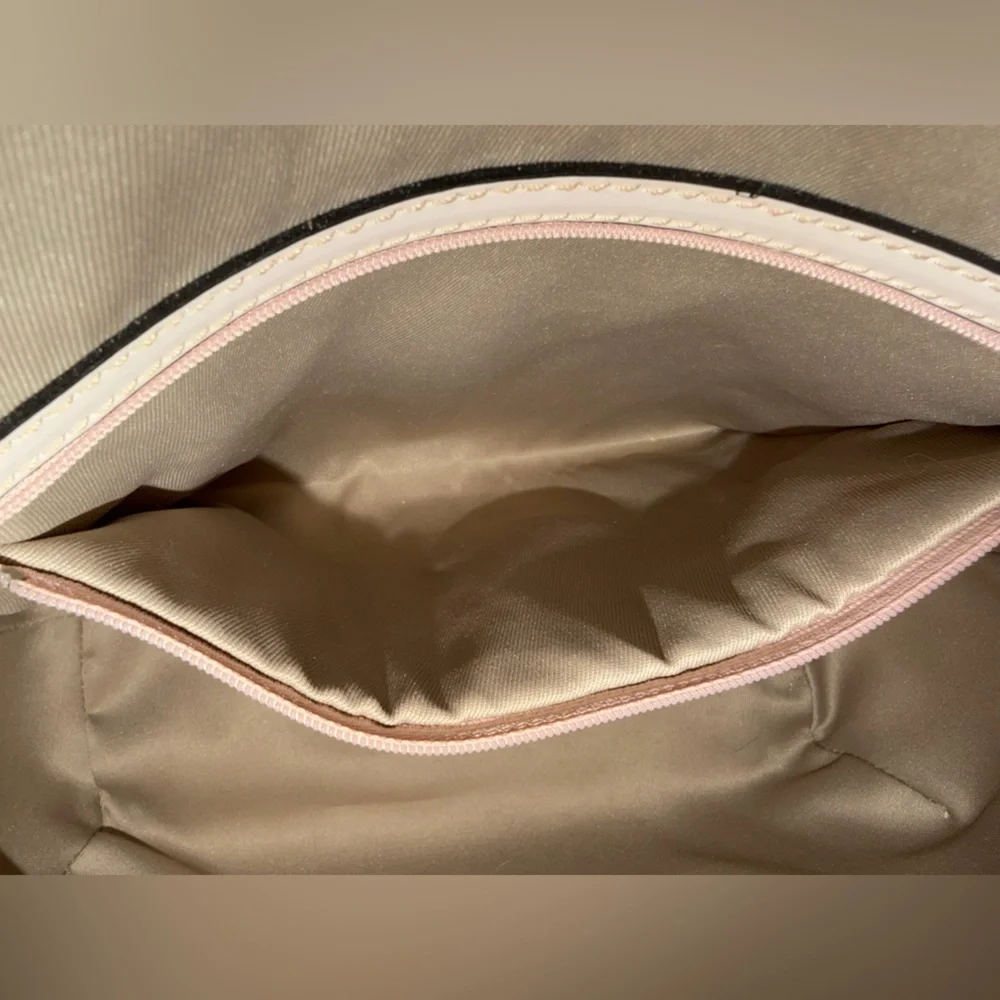 Genuine Leather White Satchel Bag with Crossbody/ Shoulder Strap- Made in Italy - Picture 11 of 16